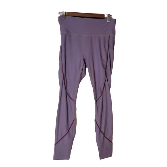 Fabletics Workout Athletic Leggings Yoga Pants Lavender Size 26" Waist - Picture 2 of 7